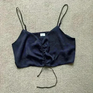 Wilfred Verso Camisole, black crop top, size XXL.